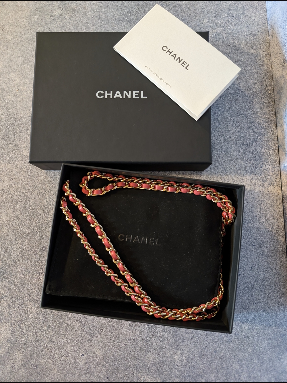 CHANEL Coral Pink Quilted Mini Bag / Wallet on Chain with Gold Hardware - Picture 3 of 16